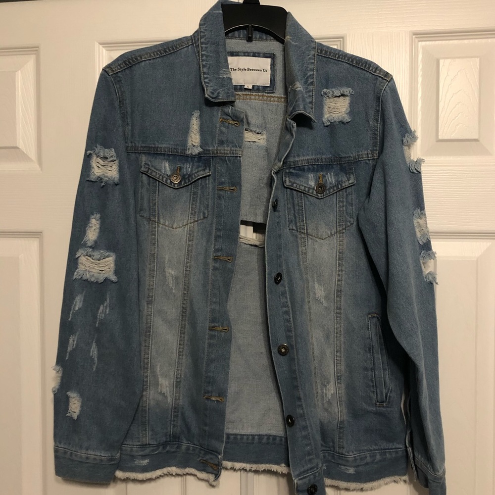 Distressed Denim Jacket
